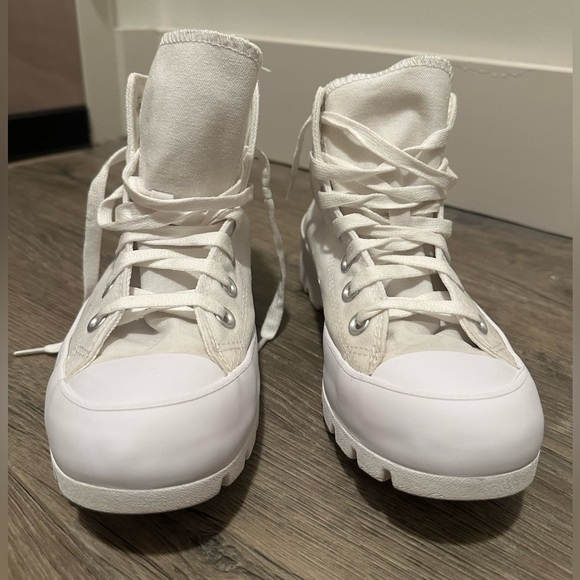 White High Top Converse All Star High Lugged 6.5 - Picture 8 of 9